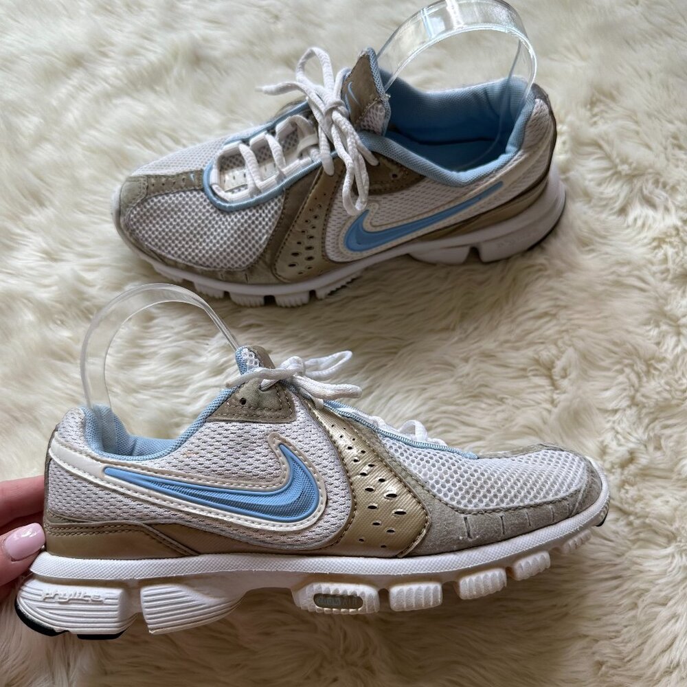 Nike Air Zoom Explosion Running Shoes White/Blue Women's 7.5